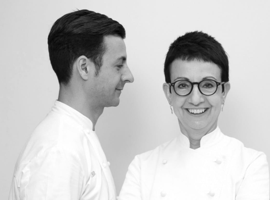 Raul Balam and mother Carme Ruscalleda