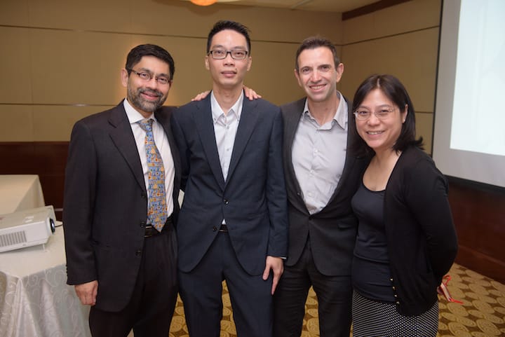 The judges (L to R): Tan Ying Hsien, Allan Au, Frédéric Panaïotis, Nicola Lee
