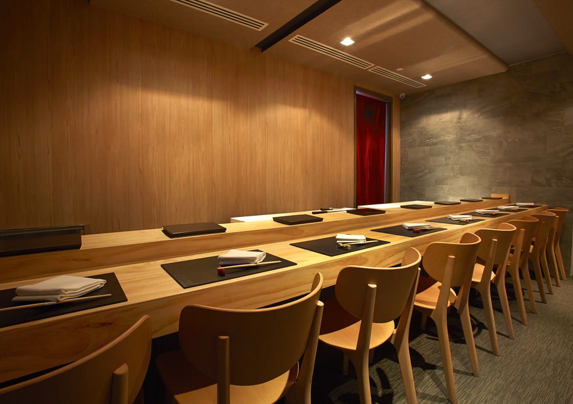 The interior of Shoukouwa restaurant