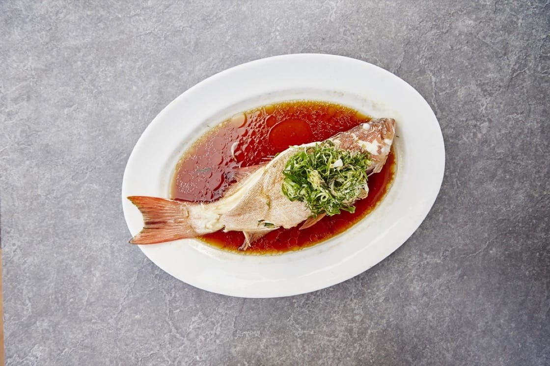 Fresh fish steamed upon order, ranging upwards from $10