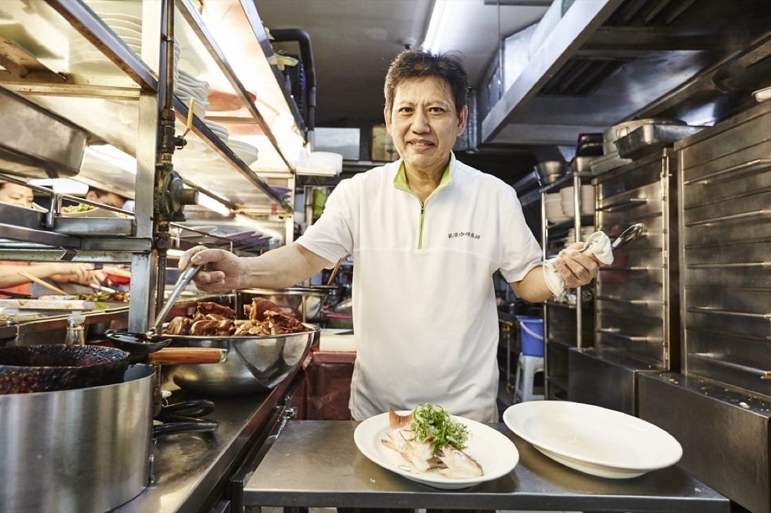 Owner of Zai Shun Curry Fish Head, 58-year-old Ong Cheng Kee