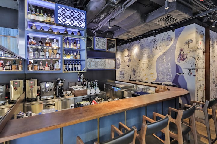 An interior shot of three-Michelin-starred Bo Innovation, a restaurant ahead of its time.