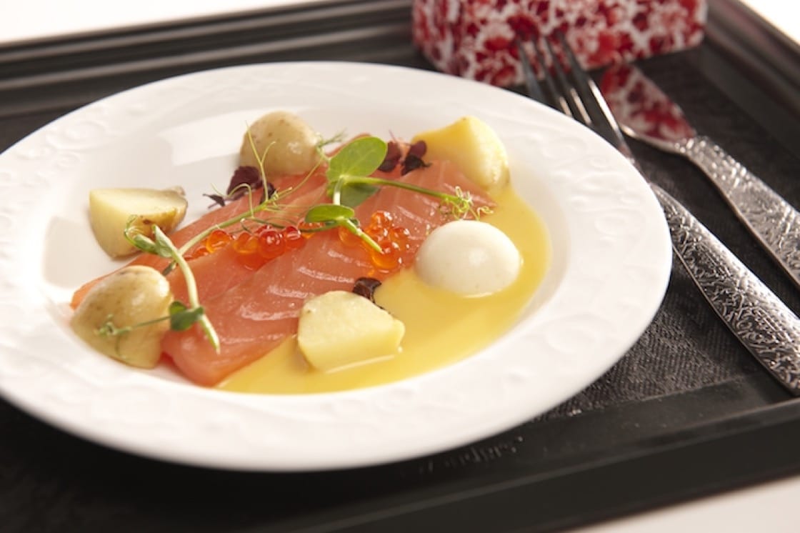 First-class dish dreamed up by three Michelin-star chef Jonnie Boer for KLM