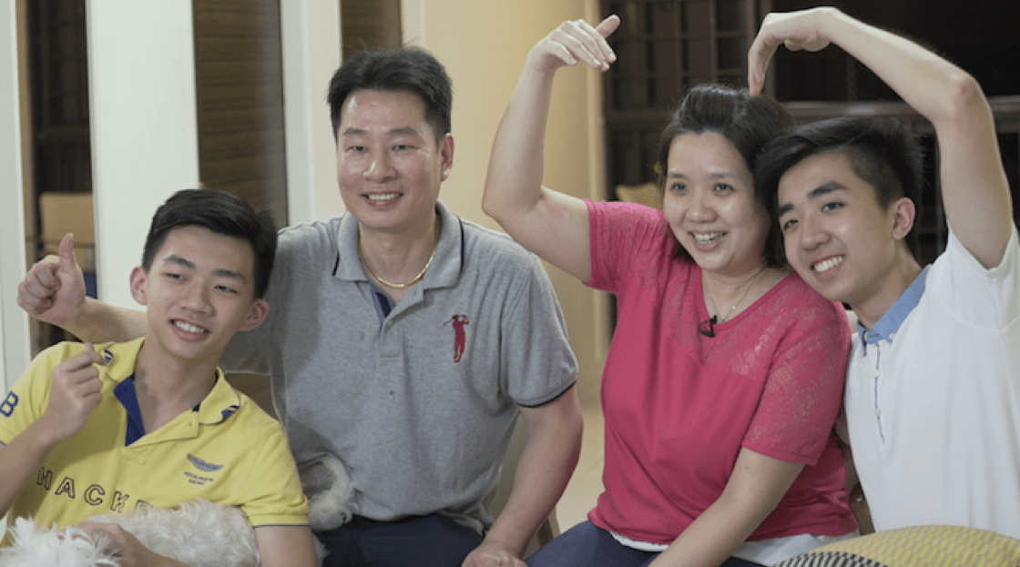 A happy family that eats together stays together. Photo: Hong Hu. 