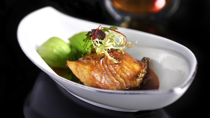 Baked Cod Fish with Bonito Sauce and Seasonal Greens (Pic & Banner pic: Cassia)