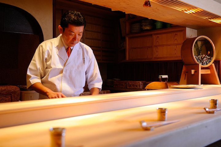 Chef-owner Toshiya Kadowaki of newly-promoted three-star Kadowaki (Pic: Pocket Concierge)