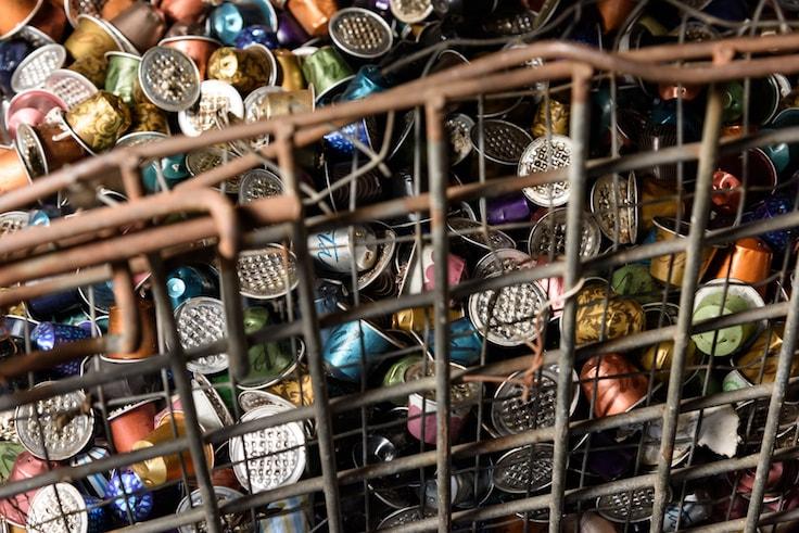 Nespresso will shred recycled coffee capsules to separate coffee grounds from the aluminium packaging, both of which will be repurposed and given a new life. (Pic: Nespresso)