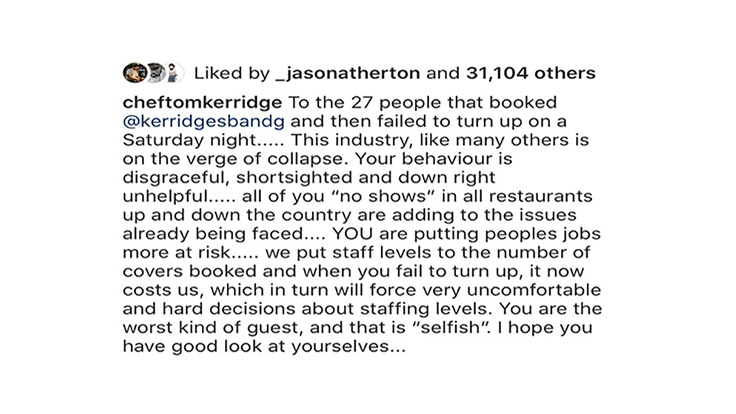 Message from Tom Kerridge
