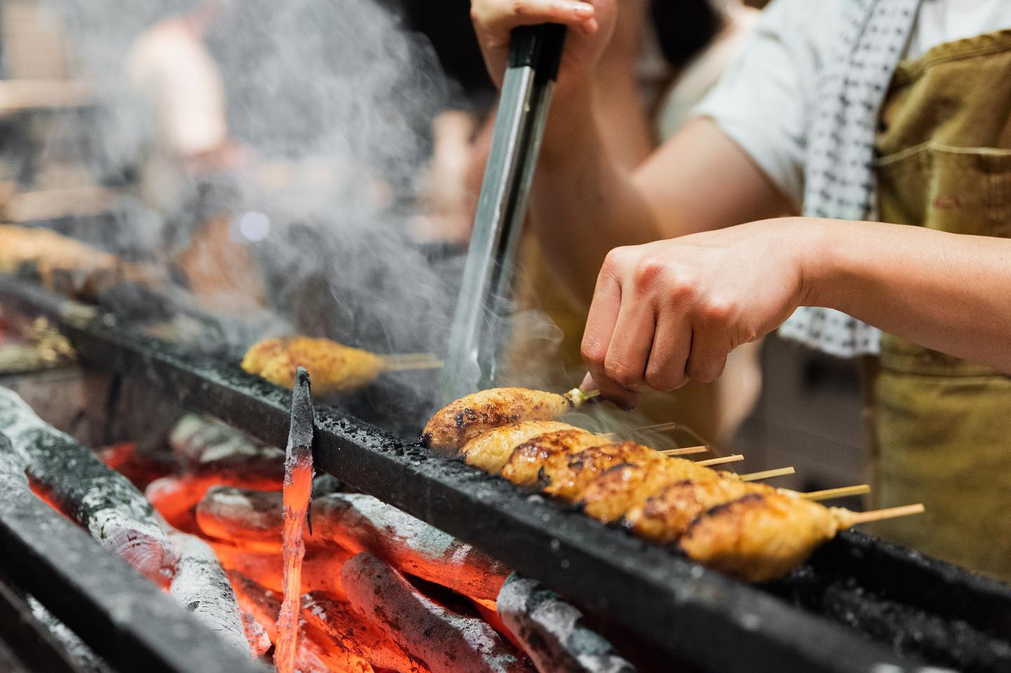One MICHELIN-starred Yardbird, a modern izakaya that specialises in yakitori dishes of skewered grilled chicken. 