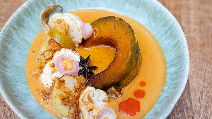 Soothr's roasted vegetable Massaman curry. Photo by Nan Tsoi, courtesy of Soothr