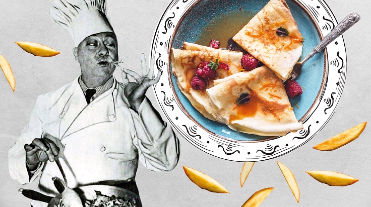How crêpes suzette was originated. (© Shutterstock, Courtesy HSERL)