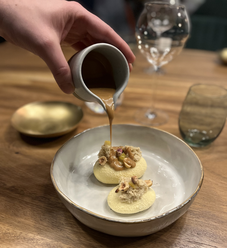 Un plat du chef de Bacôve, Camille Delcroix, gagnant de la saison 9 de Top Chef diffusée sur M6 en 2018 © Bacôve