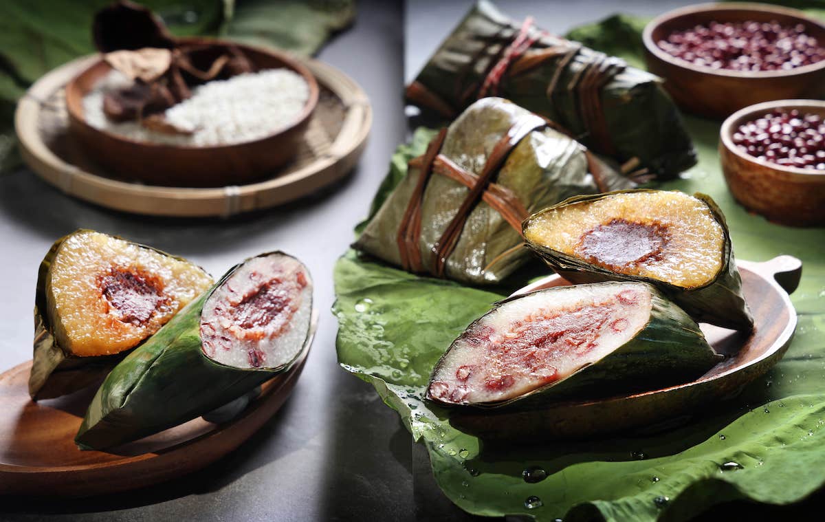 Tin Lung Heen's sweet rice dumplings