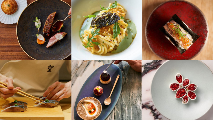 From upper left, L'Abeille © Nicole Franzen/L'Abeille, Le Pavillon © Thomas Schauer/Le Pavillon, Mari © Daniel Ahn/Mari, Noz 17 © Hannah Wyatt/Noz 17, Oiji Mi © Christian Harder/Oiji Mi, One White Street © Gary He/One White Street