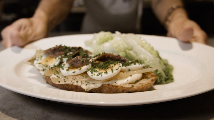 Nancy's Signature Caesar salad is available for dinner at Osteria Mozza Singapore (Photo: MICHELIN Guide Singapore)