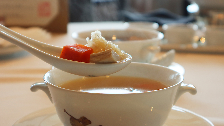 Lung King Heen’s menu has various types of soups. (Photo: Maggie Wong)