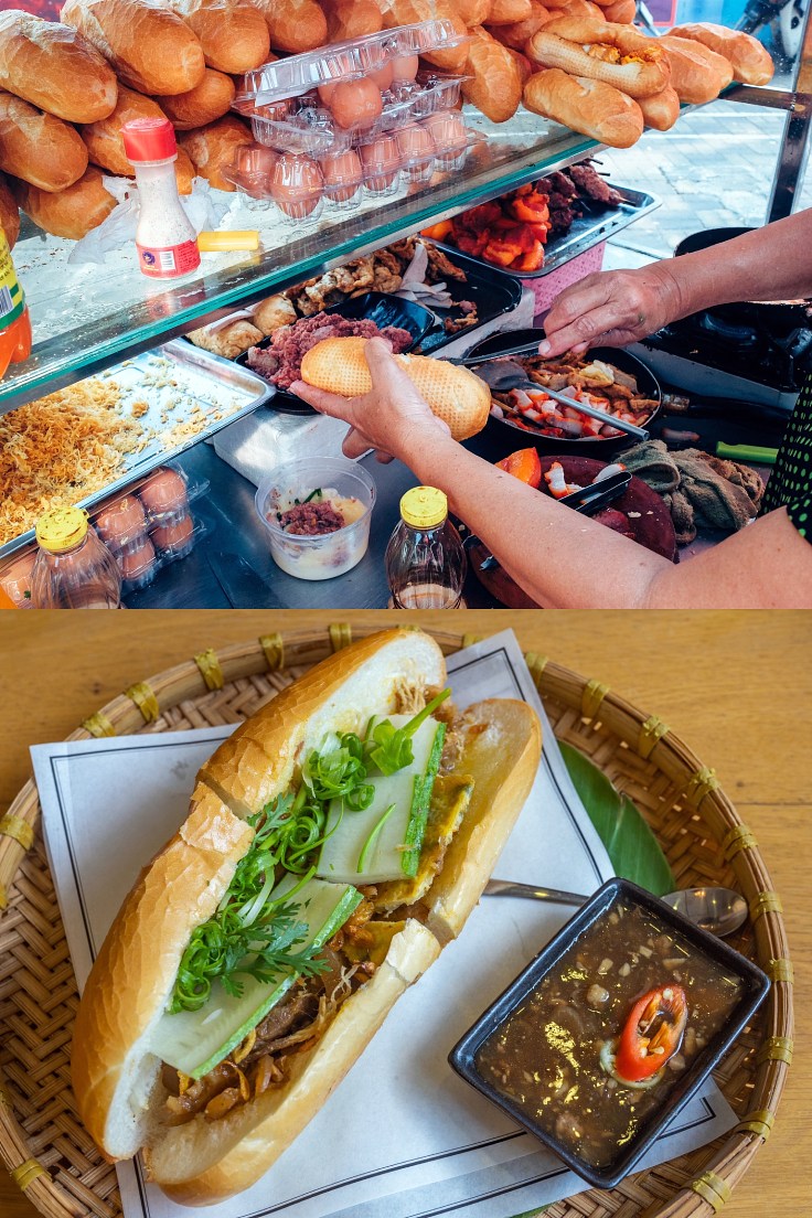 The famous Vietnamese banh mi