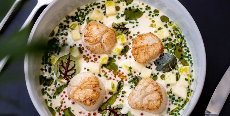 Dish by Nils Ģēvele of Ferma - Young Chef of the Year