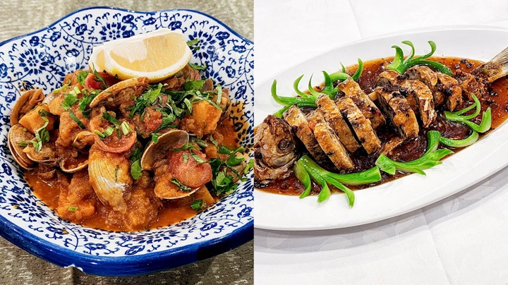 Restaurante Litoral (Taipa) (left) offers Portuguese and Macanese classics, while Son Tak Kong features authentic Shun Tak cuisine. (©MICHELIN)