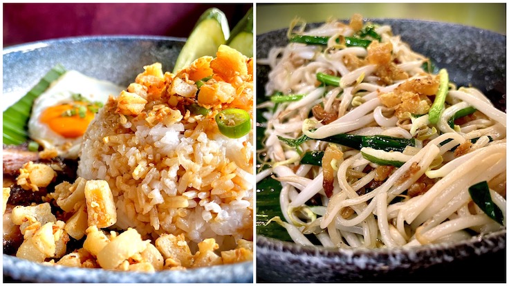 L-R: Char Siew Bip Rice & Teow Chew Nang
