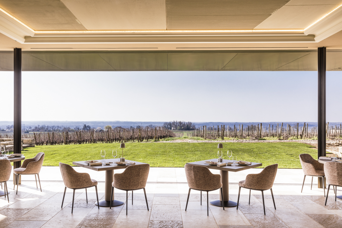 Les Belles Perdrix, a Starred restauant in Château Troplong-Mondot (Saint-Émilion) (© Romain Ricard)