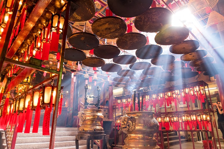 Man Ho Temple at the Hollywood Road