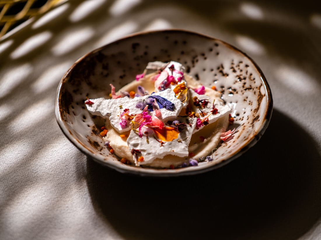 One of the dishes at DINS Santi Taura (© Tarek Serraj)