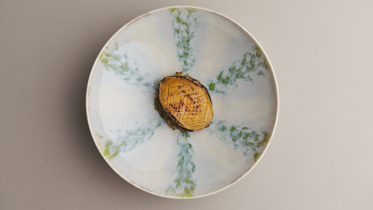 Meta's Abalone Dish, which has been on the menu since day one.