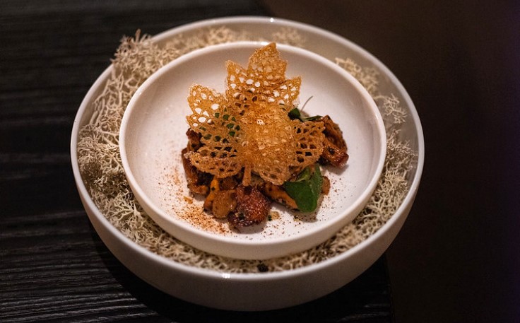 A finely crafted dish from Stallen, one of Oslo's Michelin-Star restaurants. © Mats Dreyer