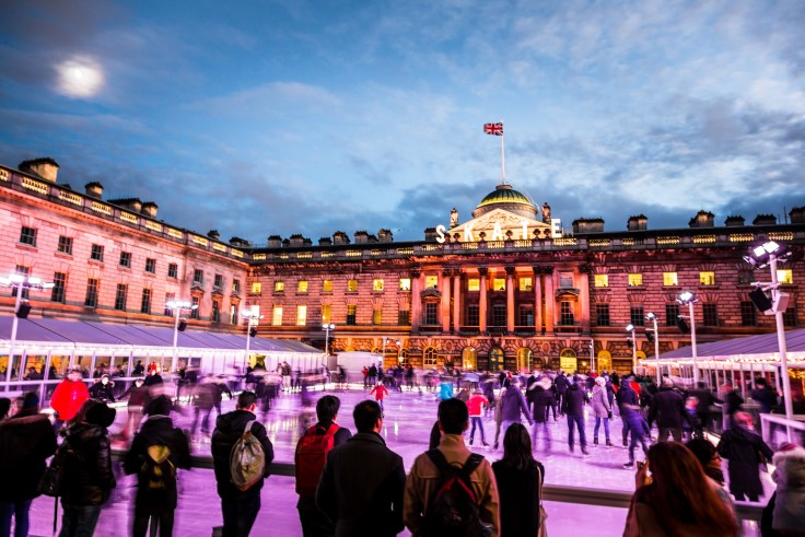 People ice skating at Somerset House. © coldsnowstorm/iStock