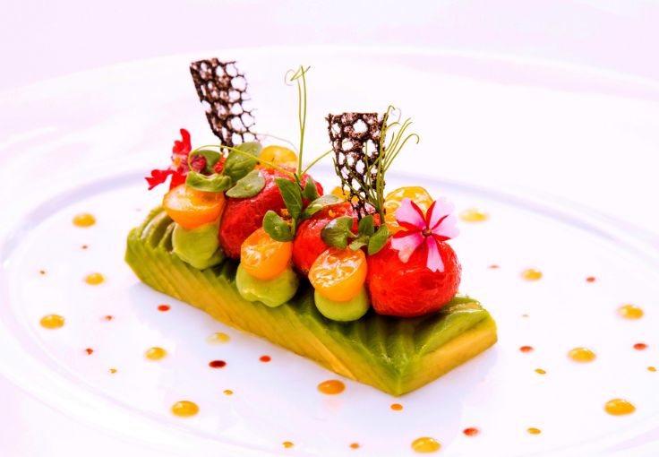 One of the Two-MICHELIN-Star dishes at Patrick Guilbaud. © Barry McCall Photographer