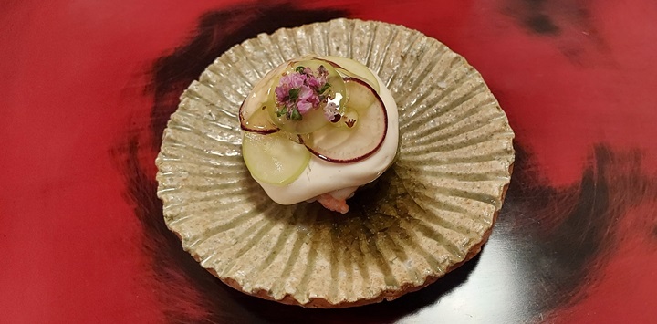 Botan-ebi, Shiro-ebi, Muscat, Kyoho grape, Tofu, Shiso Flower, Osmanthus
