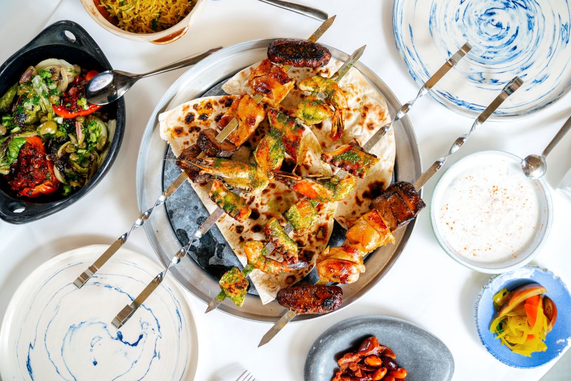 Taste traditional Qatari dishes reimagined at new Bib Gourmand, Jiwan. Image credit: Paradigm/Jiwan
