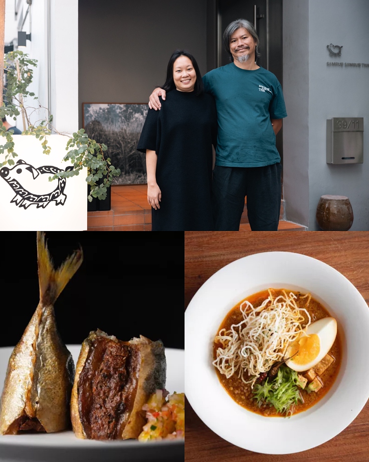Chef Prin Polsuk and Thanyaporn 'Mint' Jarukittikun, the power couple behind a Star restaurant in Saladaeng in Bangkok. (© Akkapat Inthuprapa/ MICHELIN Guide Thailand)