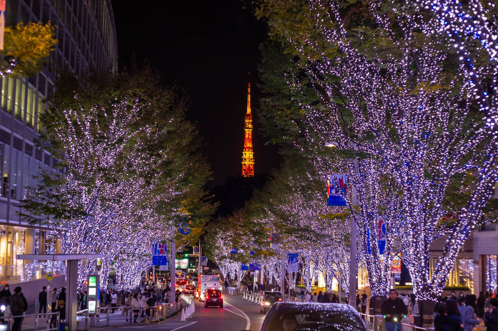 The purple lights of Tokyo in winter. (©Shutterstock)