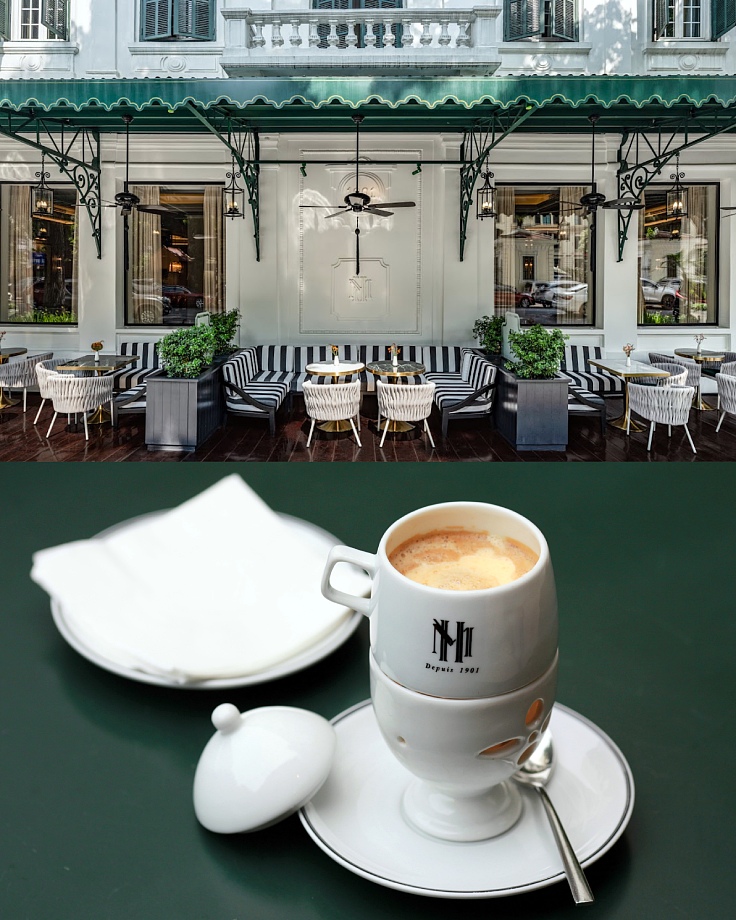 Guests can savour the legendary egg coffee at La Terrasse or Le Club Bar at Sofitel Legend Metropole Hanoi. (© Sofitel Legend Metropole Hanoi)