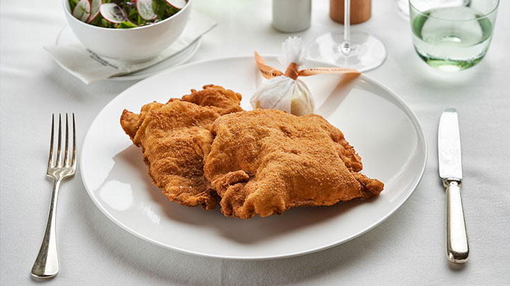 Wiener Schnitzel in der Beletage Zum Schwarzen Kameel © Herbert Lehmann Beletage Zum Schwarzen Kameel